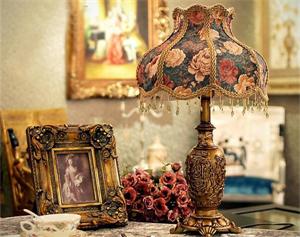 歐式復(fù)古餐桌臺燈 古典歐式臺燈 STD8813