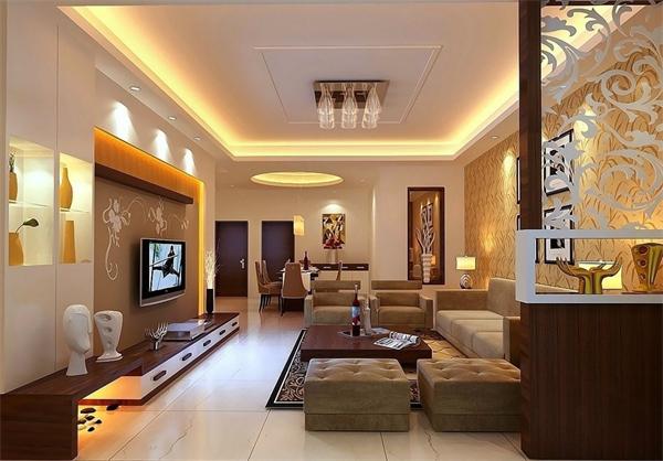 現代簡約別墅客廳燈具