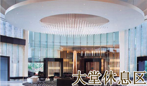 【酒店大堂】休息區簡約吊線水晶工程燈