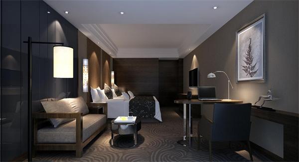 【酒店客房燈具】優質鐵藝烤漆+布藝燈罩