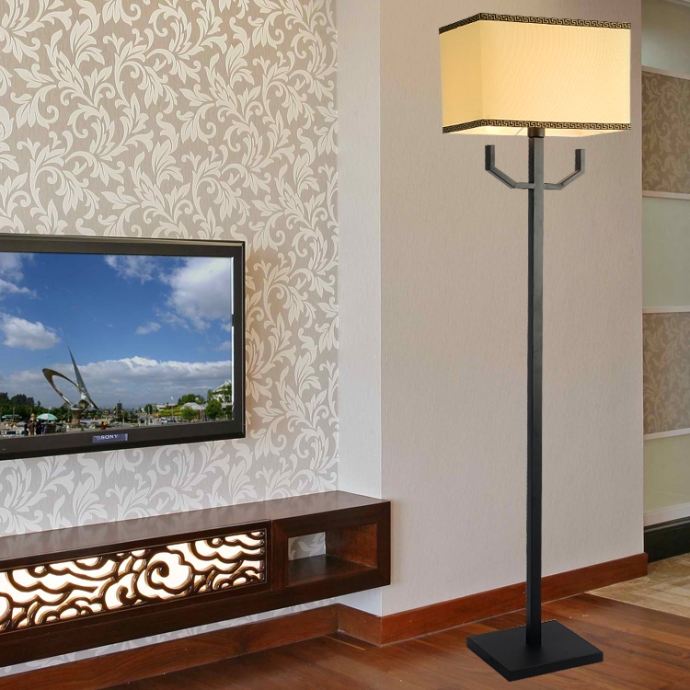 別墅新中式客廳落地燈價格 源頭廠家 定制生產(chǎn)