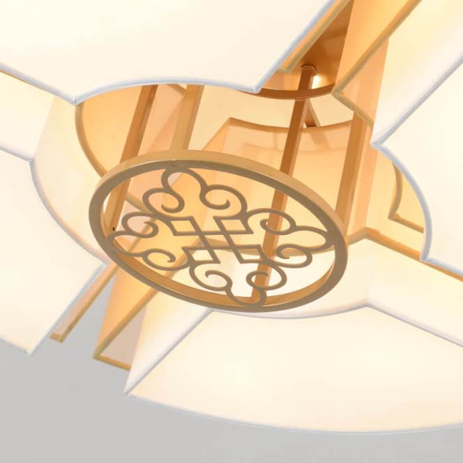 新中式圓形吸頂燈細節