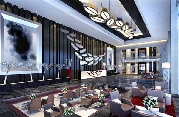 酒店大堂JD20078292定制藝術吊燈案例圖 燈具廠家設計