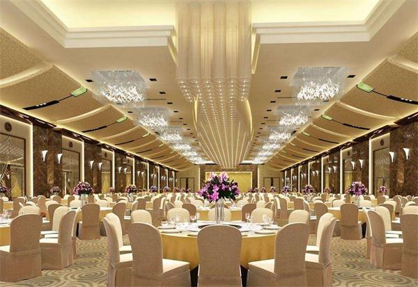 星級酒店宴會廳燈具廠家定制效果圖 一站式設計安裝