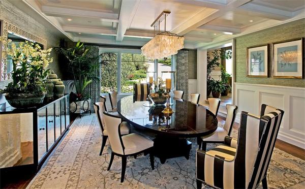 簡約別墅餐廳后現代輕奢風格水晶吊燈效果圖 廠家直供定制