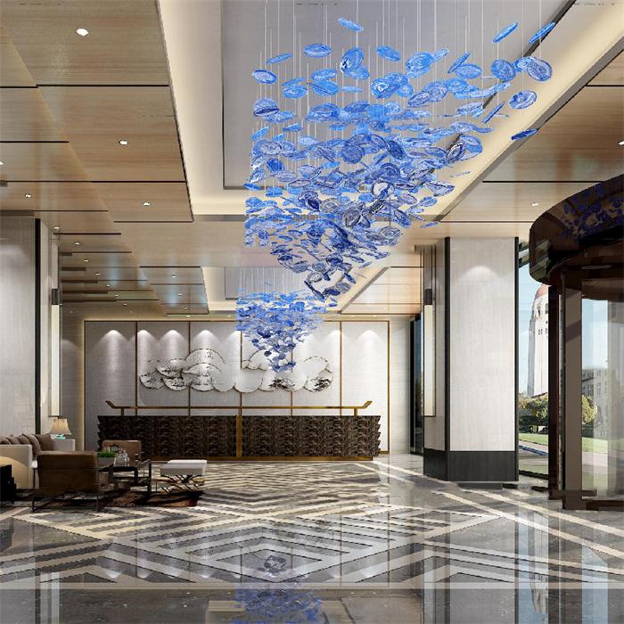 酒店燈廠家_大堂藝術造型工程燈定制價格【孫氏照明】